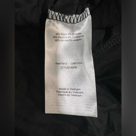 Motherhood Maternity Black Empire Waist w/ Tie Maxi Dress size Large - Picture 6 of 6